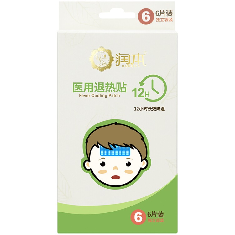 润本 婴儿退热贴 6片/盒*3盒