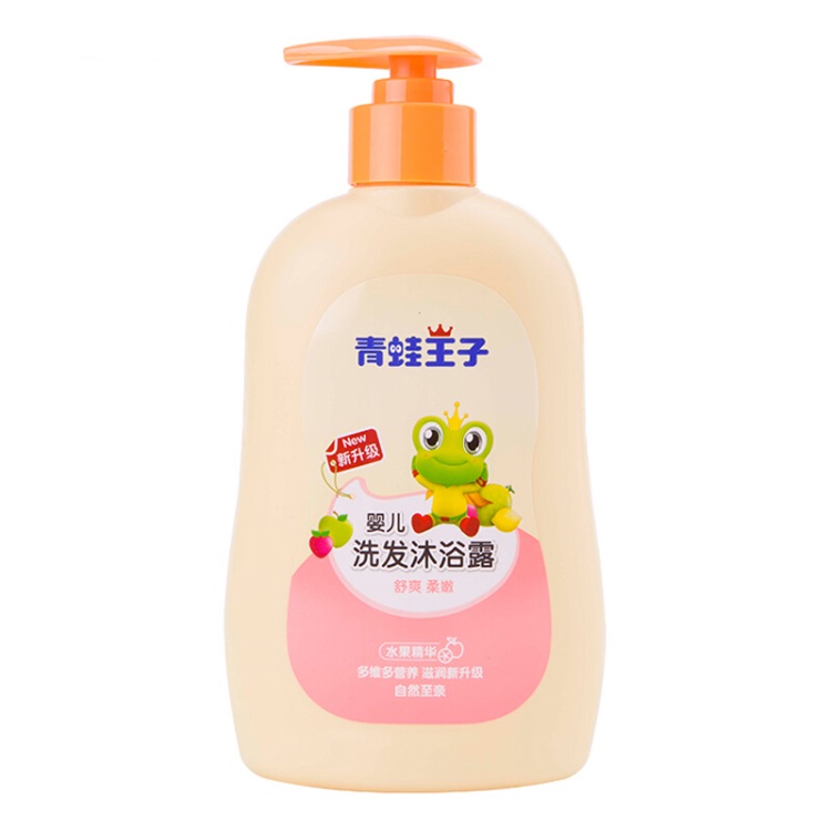 青蛙王子 婴儿洗发沐浴露 水果精华310ml*6瓶