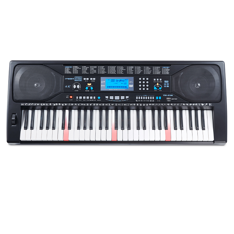 永美 智能APP发光键 61键教学电子琴 YM-9100