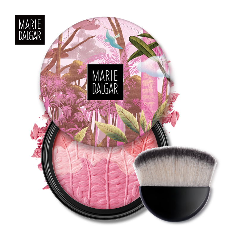 玛丽黛佳 元气风动三色腮红 云雾粉6g