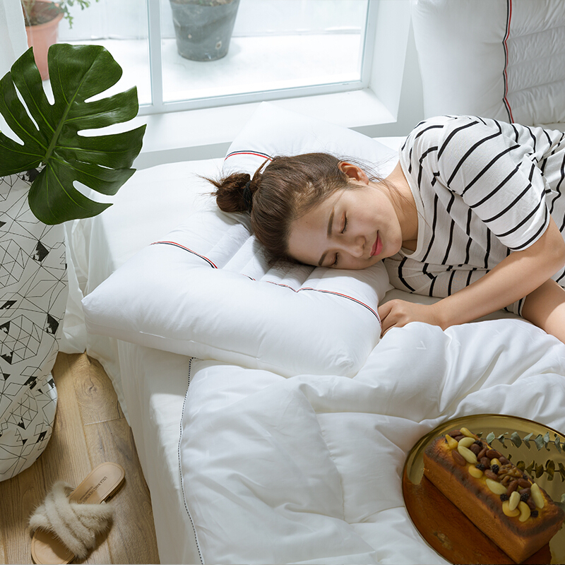 佳佰 家系列 纤维枕芯 助眠舒睡枕 48*74 一只装