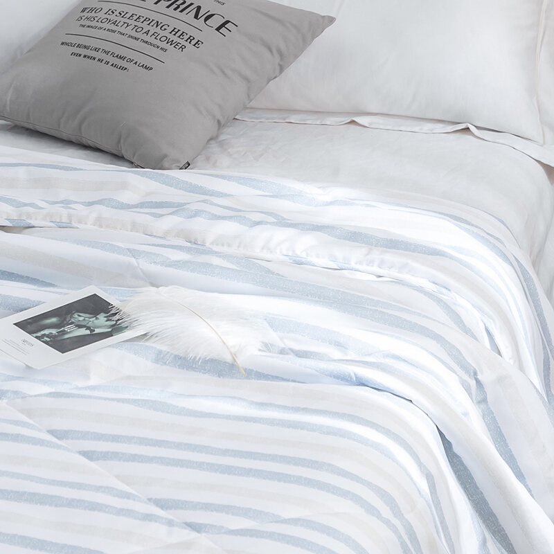 佳佰 空调被夏凉被 条纹夏被被子被芯  双色条纹 200*230