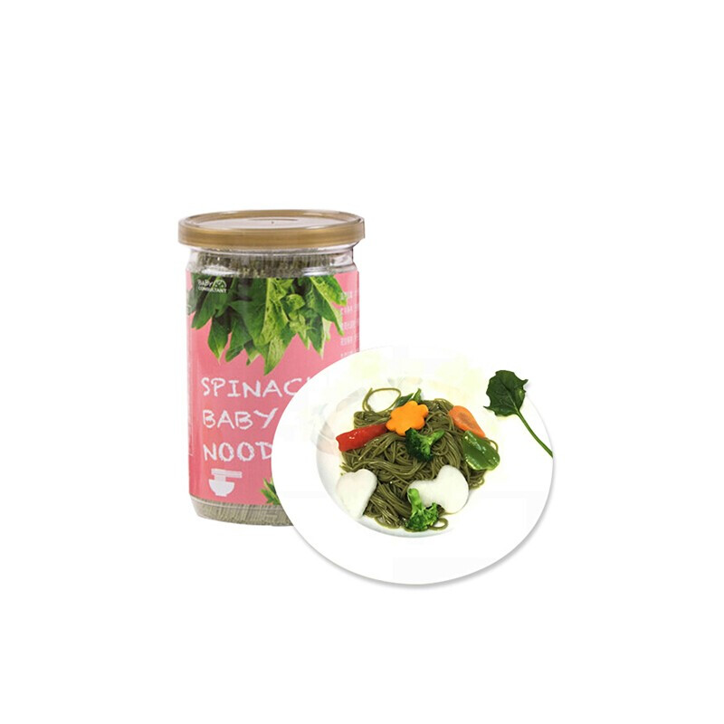 宝贝顾问 营养蔬菜婴儿菠菜面条 200g*6罐
