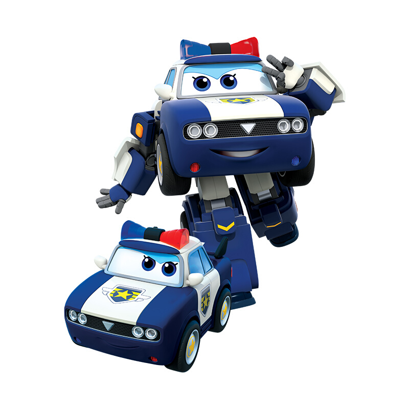 奥迪双钻 超级飞侠变形机器人-贝警员730233