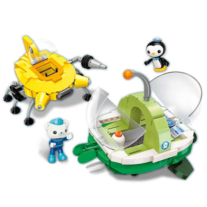 启蒙 小颗粒拼装积木 救援舰艇套装3712