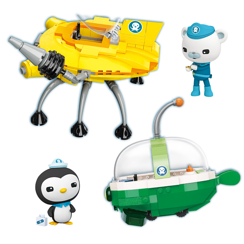 启蒙 小颗粒拼装积木 救援舰艇套装3712