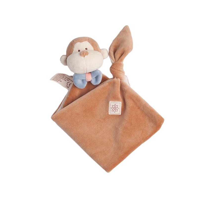 miYim 新生儿有机棉安抚巾  猴子（棕色）