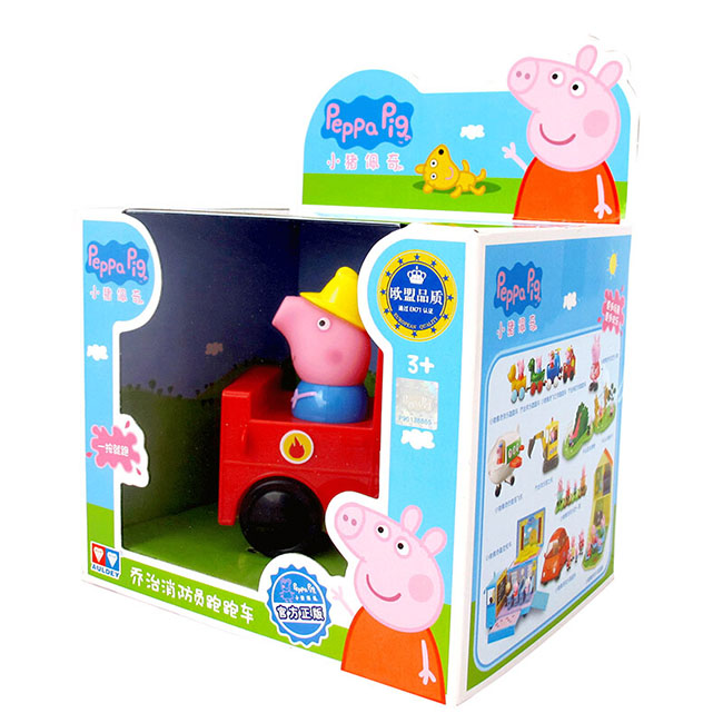 奥迪双钻 小猪佩奇玩具 乔治跑跑车  2台