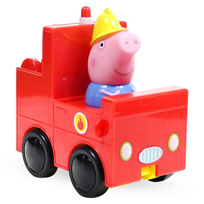 奥迪双钻 小猪佩奇玩具 乔治跑跑车  2台