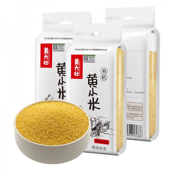 黄大壮有机黄小米 400g*3袋