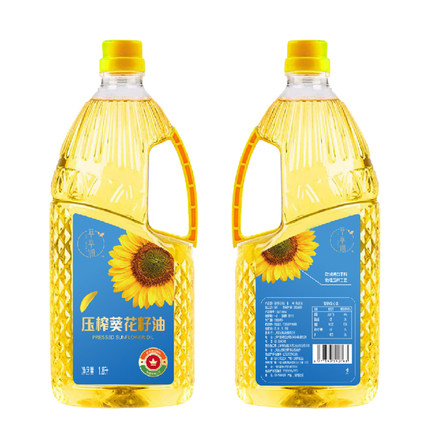 翠翠润压榨葵花籽油1.8L*2